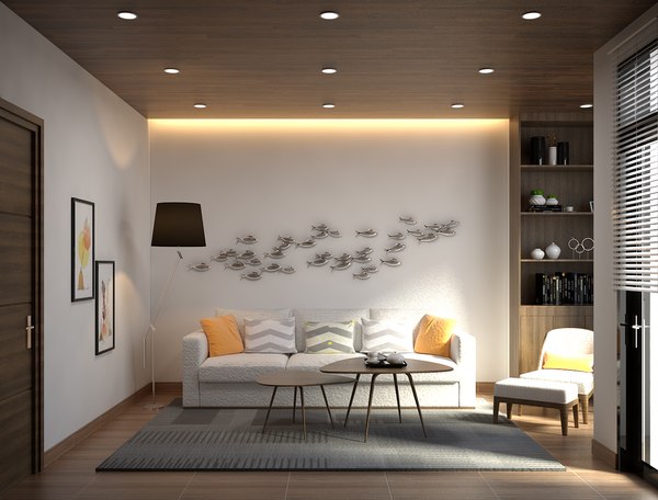 living room 3D model