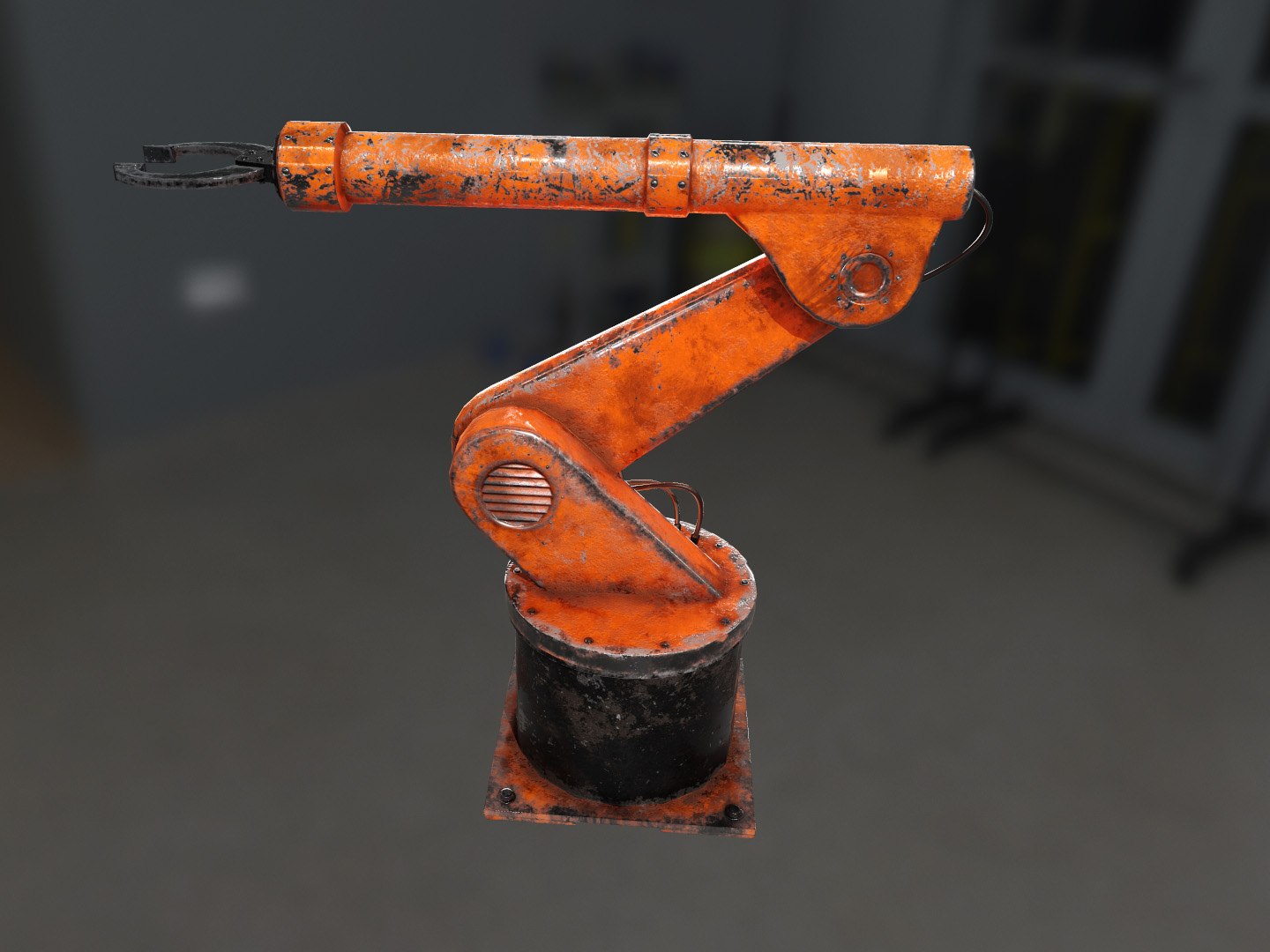 old kuka robot arm 3D model https://p.turbosquid.com/ts-thumb/fR/Lxc4KP/gb0hqjgJ/render_kuka_4/jpg/1586555456/1920x1080/fit_q87/985ff3cfdefbbe49a44dc1c8802cac67f17fffb8/render_kuka_4.jpg