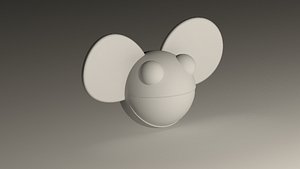 3d model of deadmau5 head mau5