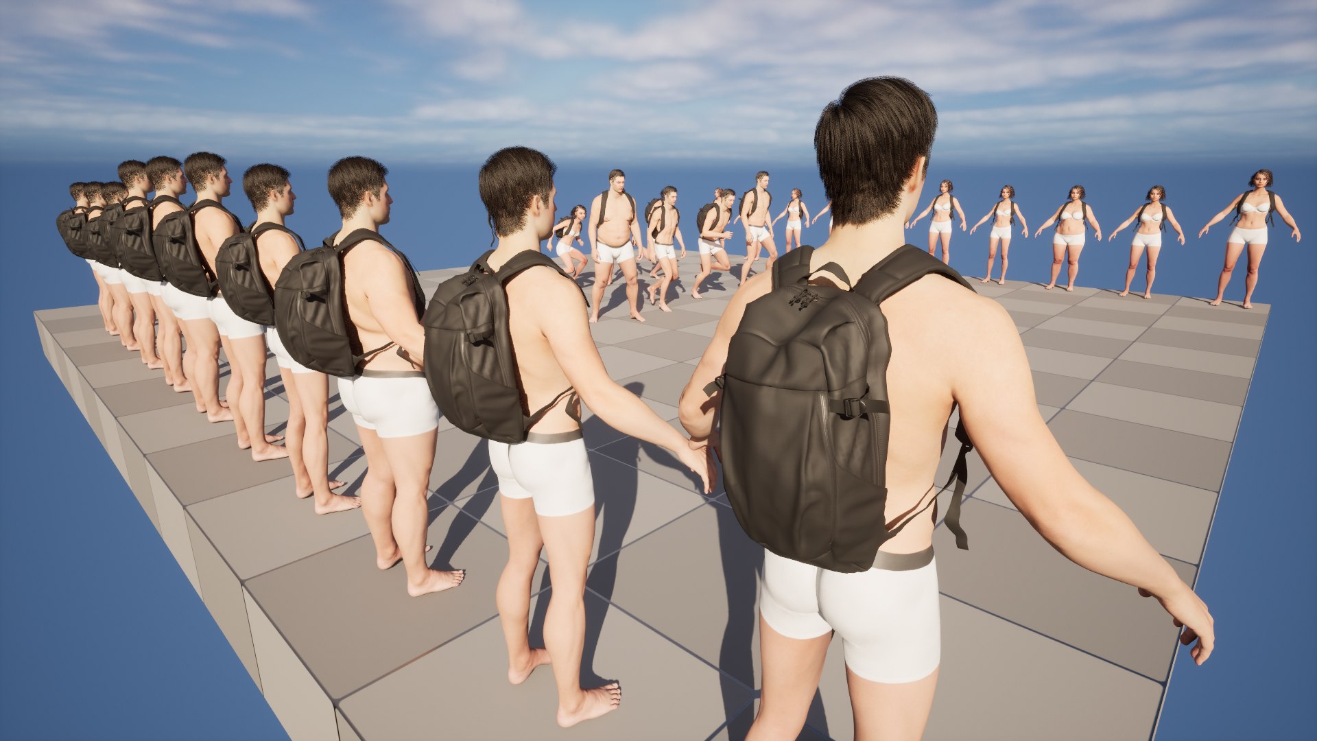 3D Model Backpack 140 - All MH Bodies UE5 Skeletons - Rigged ...