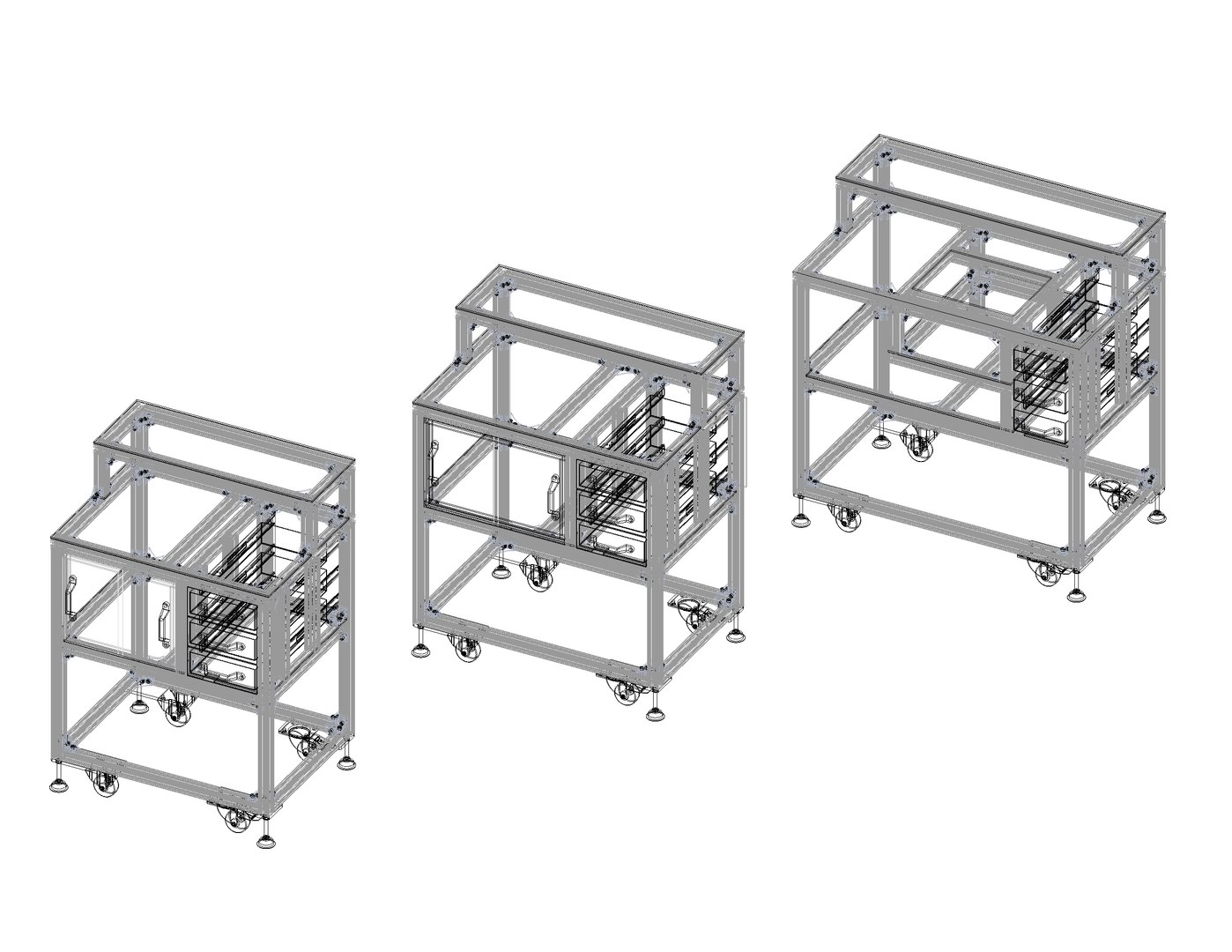 T-Slot Profile Workstations For MOD800W MOD900W MOD1000W Model ...