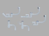 Pack of plumbing siphons