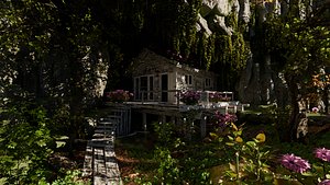 Cabin in woods