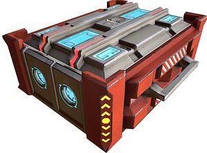 sci fi box 3D model