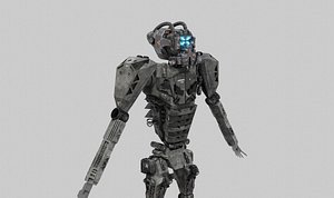cyberpunk robot 2 3D model