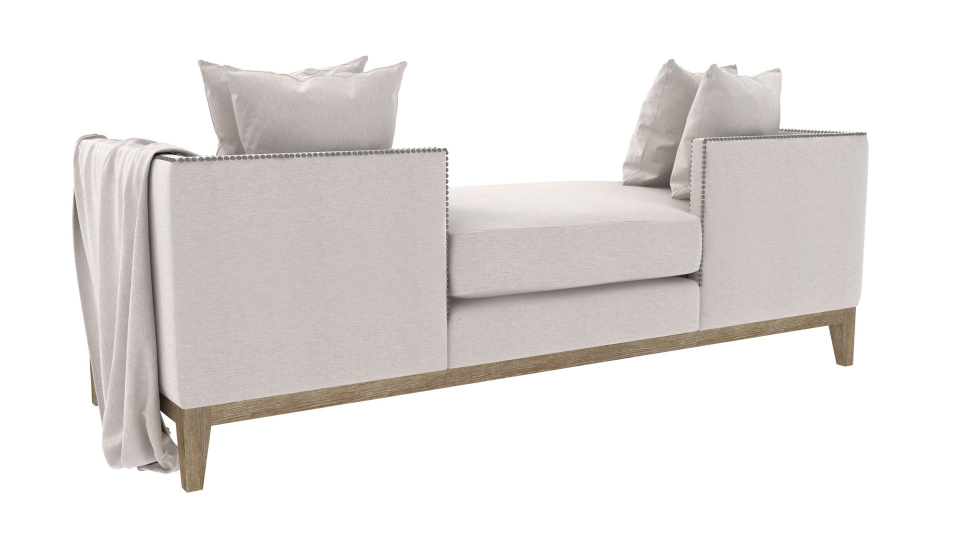 Four Hands Mercury Double Chaise 3D TurboSquid 2109556