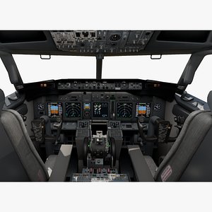 Boeing 737 realistic cockpit