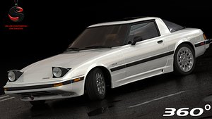 3d mazda rx-7 1985 interior