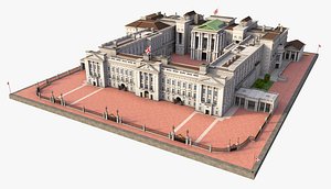 3D Buckingham Palace London v2
