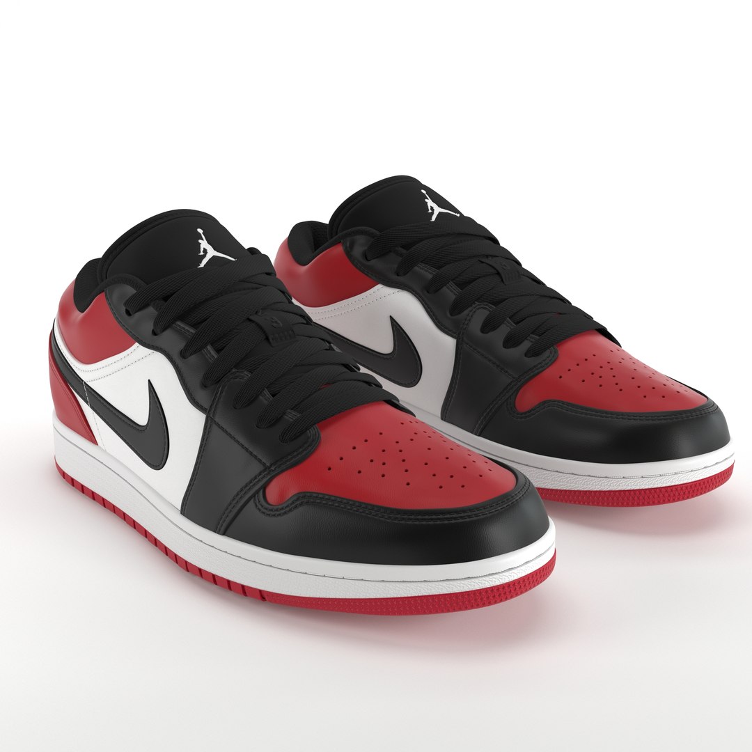 Jordan 1 Low Bred Toe PBR 3D model https://p.turbosquid.com/ts-thumb/fR/kE4OVQ/HP/1.origrgb.0015/jpg/1646351859/1920x1080/fit_q87/38f60397c550ea4324fd761fc9d23308069c09e1/1.origrgb.0015.jpg