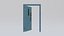 Metal Secure Door Blue