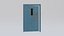 Metal Secure Door Blue