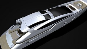 motor yacht details modelled ma