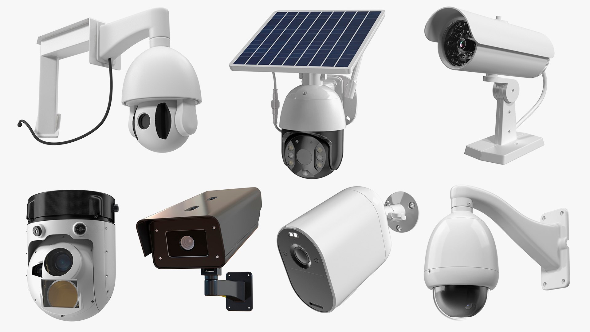 3D Exterior Security Cameras Collection 5 model https://p.turbosquid.com/ts-thumb/fR/uba2NL/kN/exterior_security_cameras_collection_5_001/jpg/1787209945/1920x1080/fit_q87/e0a6e7f76e2a7d8afade120d9615d849d8c8fadd/exterior_security_cameras_collection_5_001.jpg