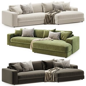 3D model hansen L shape sofa corona 2015