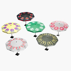 Outdoor cafe umbrella 6 different types of brands model