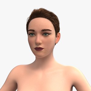 Female 002 Pose 01 PBR 8K 3D model