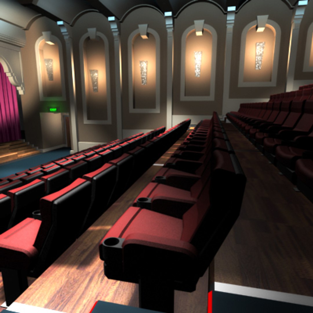 3d model movie theatre