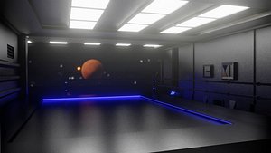 3D model sci fi interior