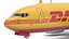 DHL 배달 세미 트레일러 보잉 737 컬렉션