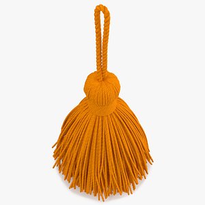 Yellow Yarn Tassel