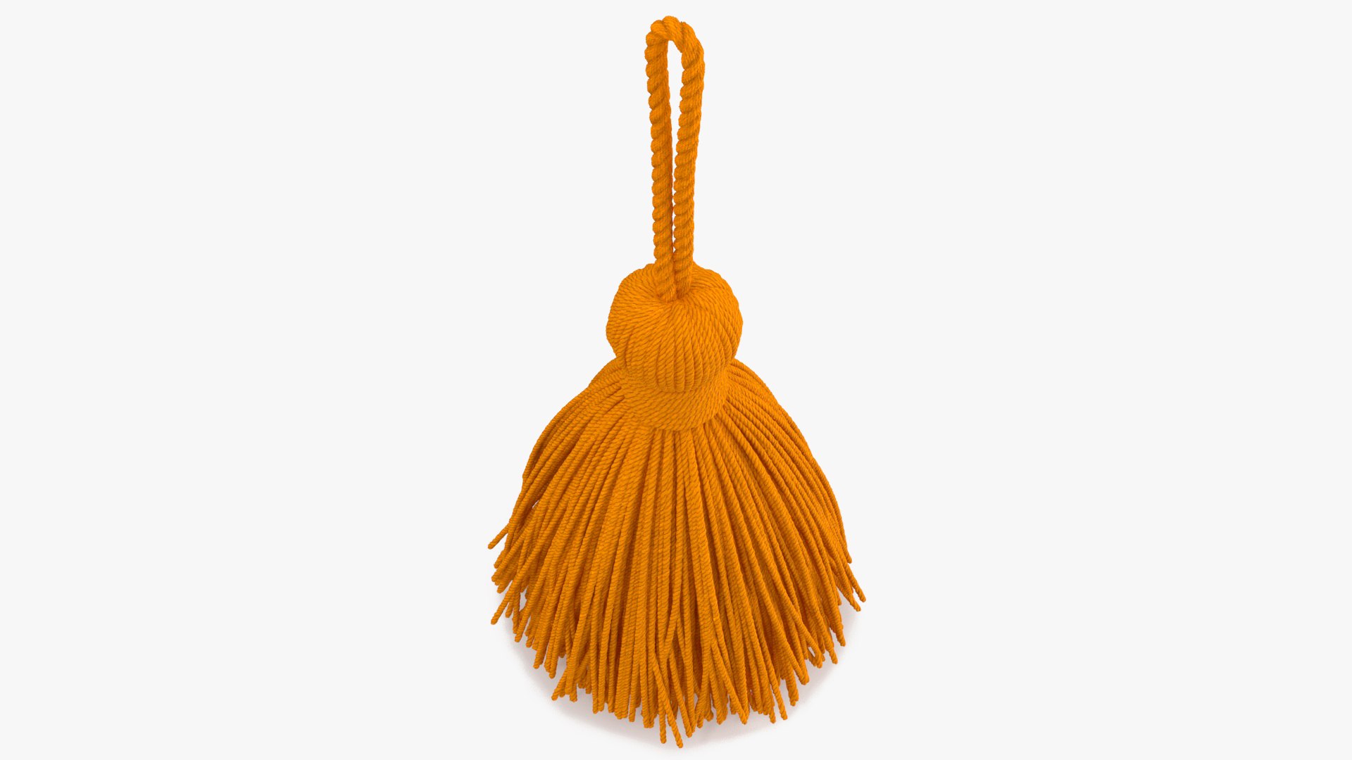 Yellow Yarn Tassel 3D model preview