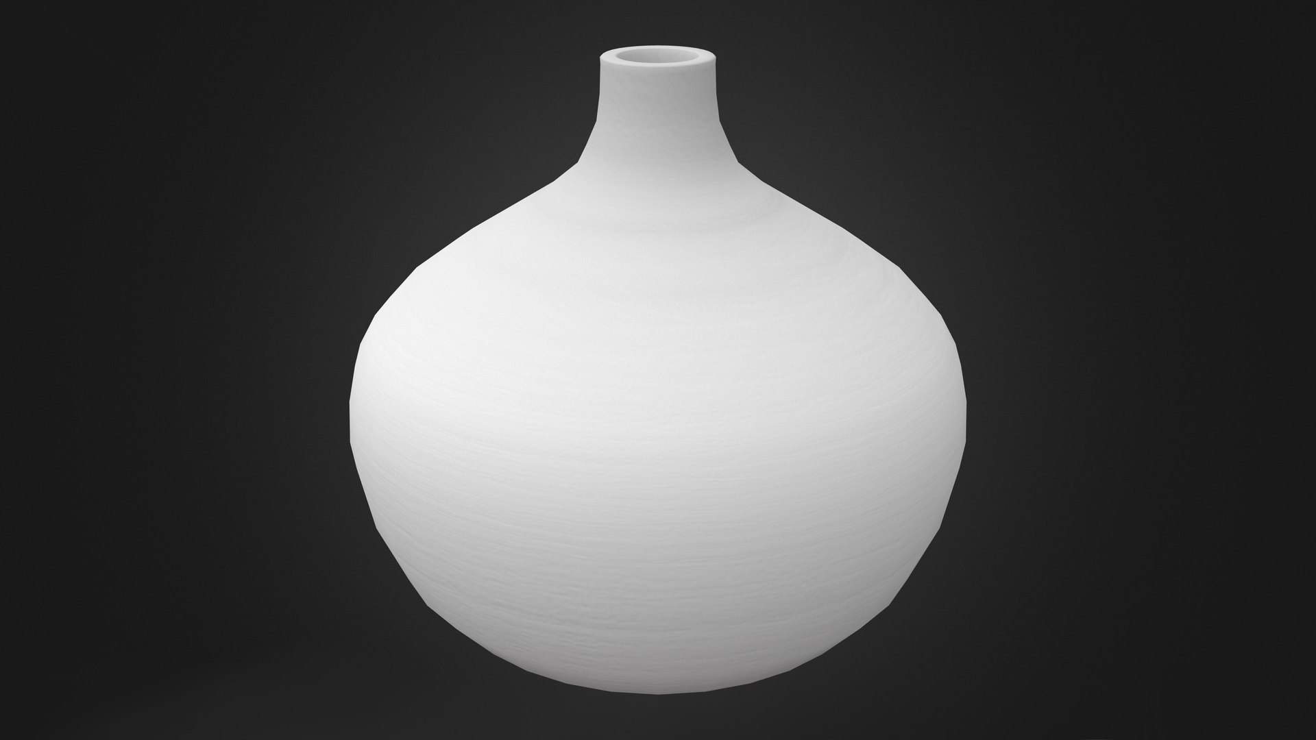 3D Fat Wooden Vase Model TurboSquid 1940746