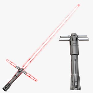 Kylo Ren Lightsaber 3D Models Set