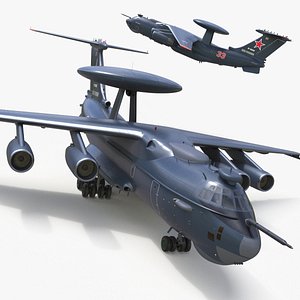 Beriev A 100 Rigged 3D model