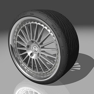 3d hre 449r wheel tires model