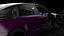 Generic Electric Sedan Bestia purple 3D model
