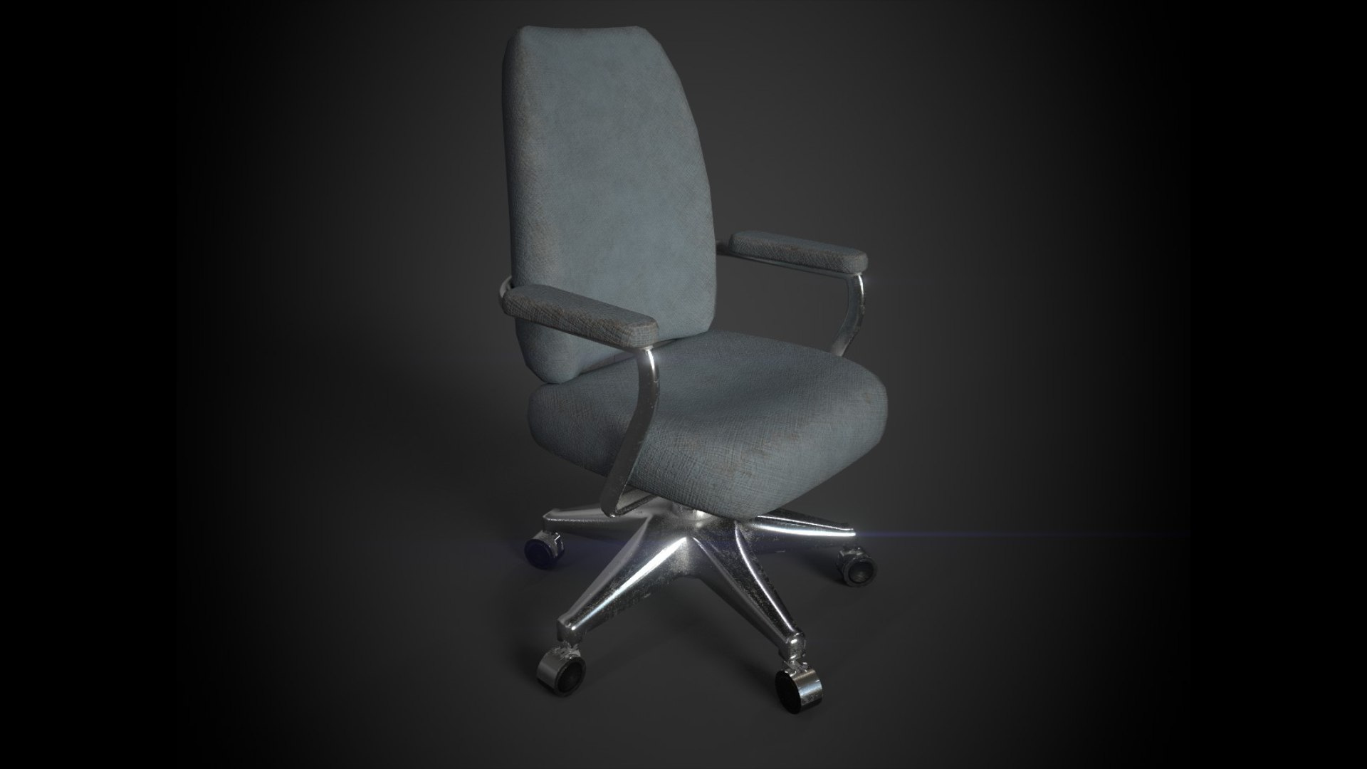 Old Office Chair 3D Model TurboSquid 2177015