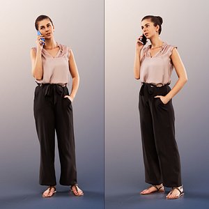 3D 11686 Vivian - Woman Standing Talking On Phone model