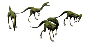compsognathus compy dinosaur 3d model
