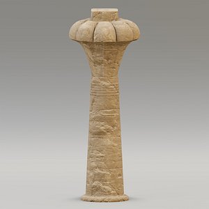 3D model egyptian column