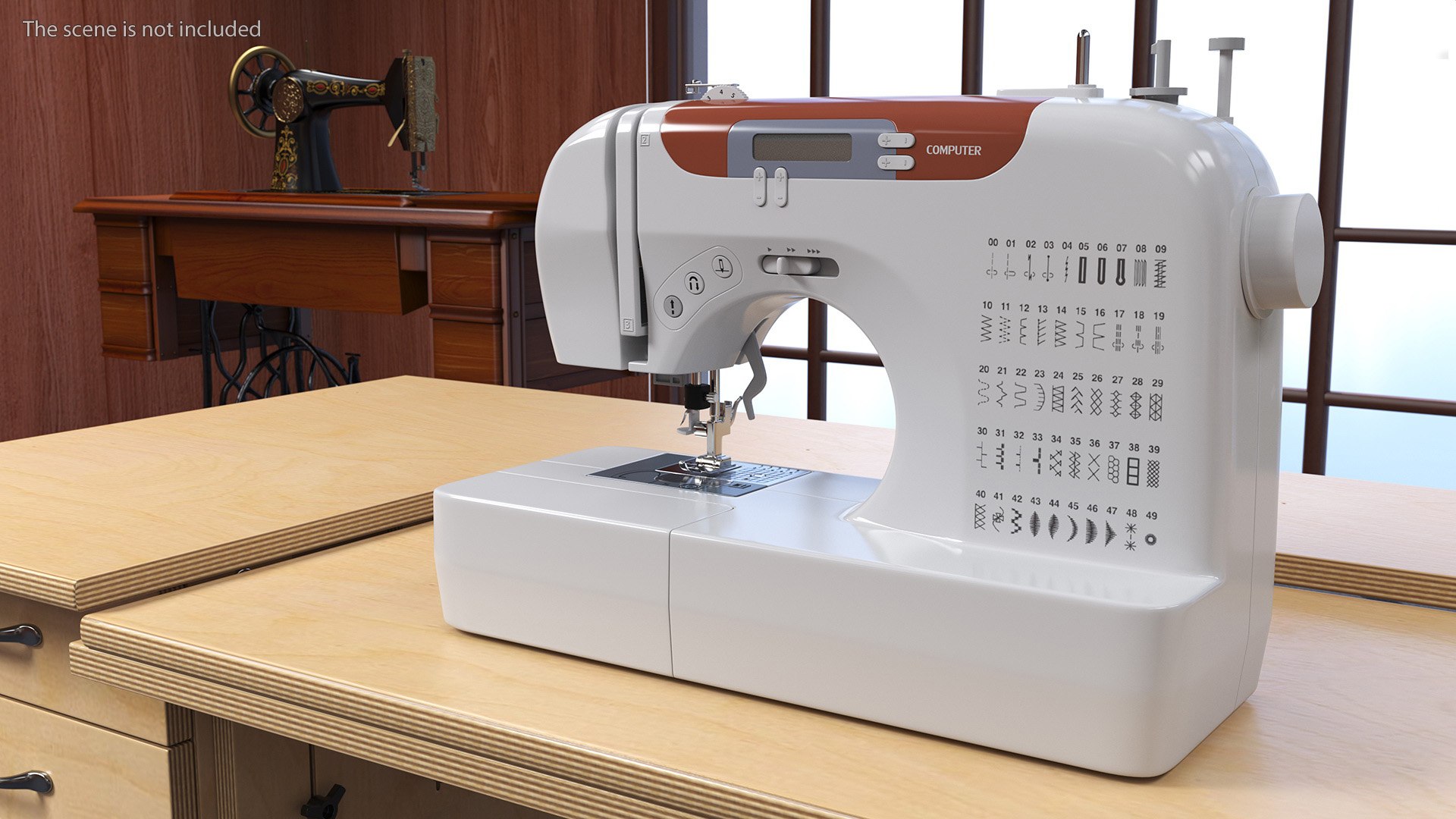 3D Computerized Sewing Machine https://p.turbosquid.com/ts-thumb/fS/XyvK54/7t/computerizedsewingmachine3dmodel003/jpg/1708152171/1920x1080/fit_q87/565d40d848e2d22e44d0871695f0c3873c55c7fb/computerizedsewingmachine3dmodel003.jpg