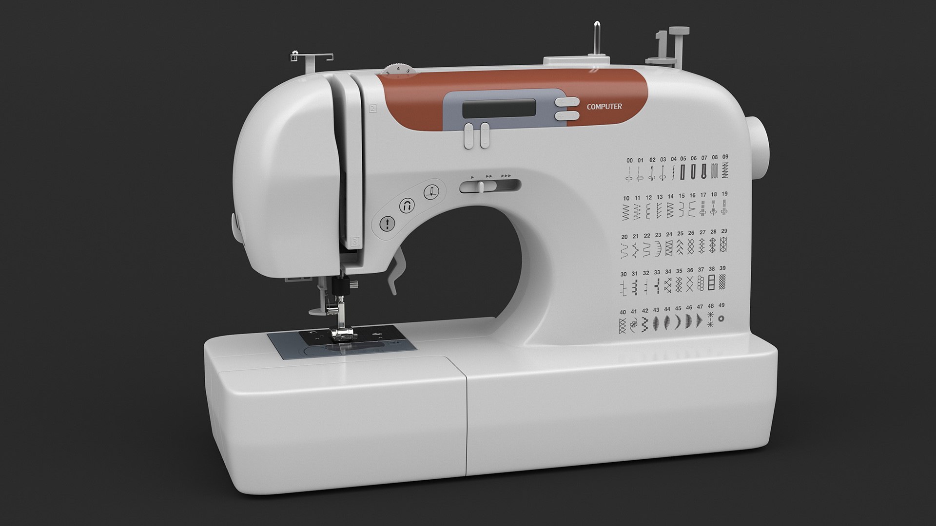 3D Computerized Sewing Machine https://p.turbosquid.com/ts-thumb/fS/XyvK54/AD/computerizedsewingmachine3dmodel008/jpg/1708152193/1920x1080/fit_q87/13115d75c43b48085bd7da9bcee616fd545948bf/computerizedsewingmachine3dmodel008.jpg