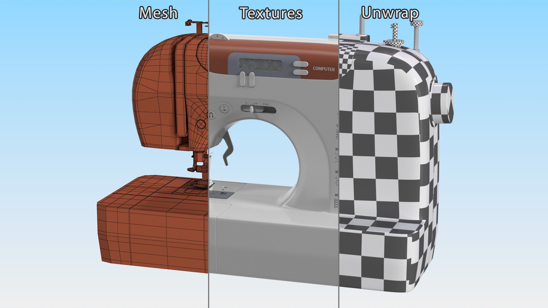 3D Computerized Sewing Machine https://p.turbosquid.com/ts-thumb/fS/XyvK54/X9/computerizedsewingmachine3dmodel018/jpg/1708152231/1920x1080/fit_q87/326420e77e41ea55bd5fda80e9ac2e53d733fcf4/computerizedsewingmachine3dmodel018.jpg