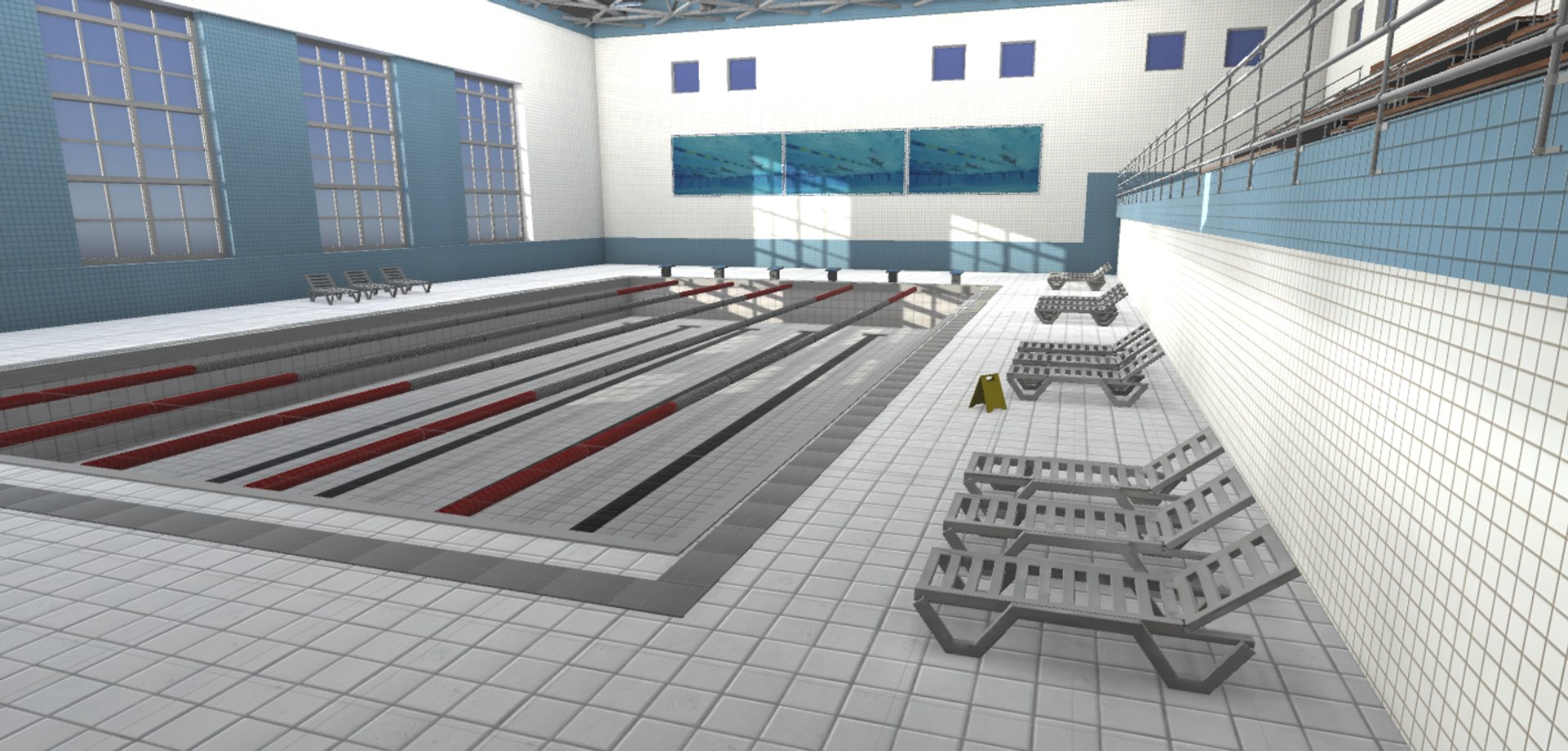 3D Interior Swimming Pool Model - TurboSquid 1436440