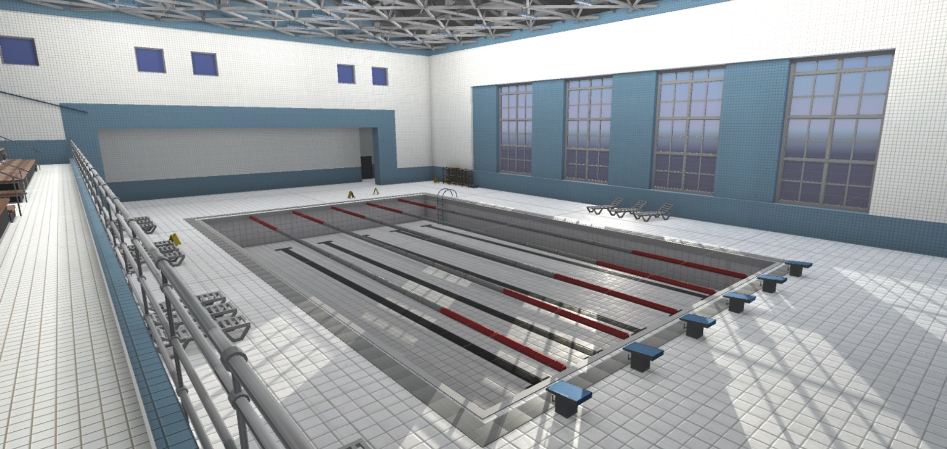 3D Interior Swimming Pool Model - TurboSquid 1436440