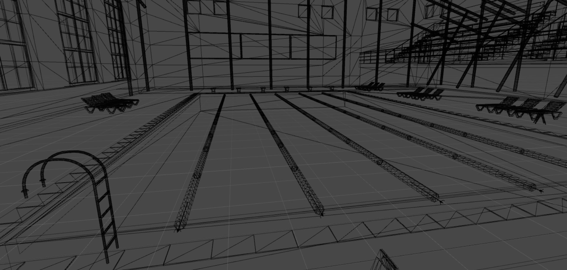 3D Interior Swimming Pool Model - TurboSquid 1436440