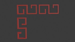3D chinese ornament motif 14