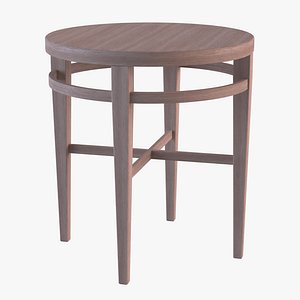Craft Style Designer Side Table 3D model