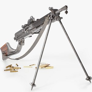 3D Type 11 Light Machine Gun model