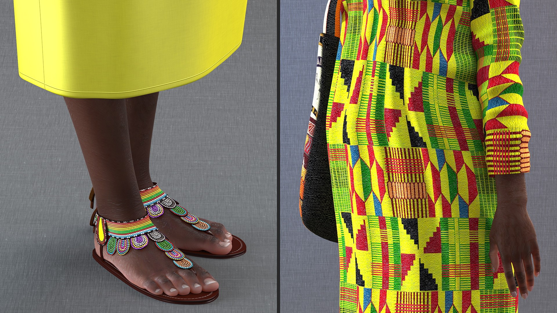 African Woman Wearing Traditional Clothes Standing Pose 3D model https://p.turbosquid.com/ts-thumb/fS/bgDdJk/4A/africanwomanwearingtraditionalclothesstandingposec4dmodel010/jpg/1670808325/1920x1080/fit_q87/bdde1c3b7a5144984d26ce89e3452f8201c860b0/africanwomanwearingtraditionalclothesstandingposec4dmodel010.jpg