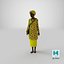 African Woman Wearing Traditional Clothes Standing Pose