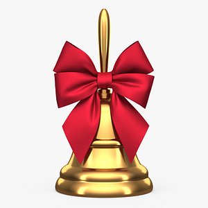 3D Christmas Bell 01v PBR