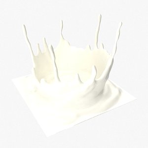Milk  Splash Crown 3D model
