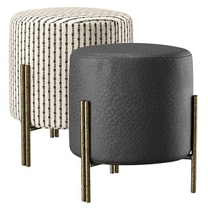 Melange foot stool by Kelly Wearstler