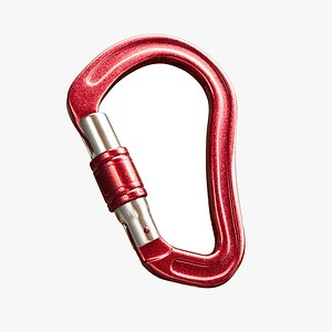 Carabiner Climbing Clip - Fully rotational clip - 3D Asset 2